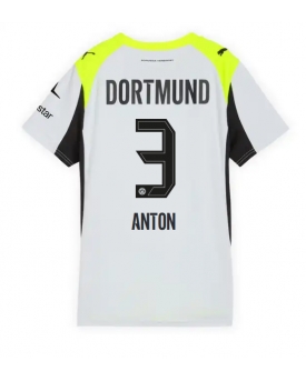 Billige Fotballdrakt Borussia Dortmund Waldemar Anton #3 Replika Bortedrakt Dame 2025-26 Kortermet Billige Fotballdrakt Borussia Dortmund Waldemar Anton #3 Replika Bortedrakt Dame 2025-26 Kortermet